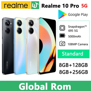 Глобальная встроенная память realme 10 Pro 5G Смартфон 6,72 
