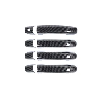 Наружные накладки на дверные ручки, отделка, внешние Аксессуары для Chevy Silverado GMC Sierra 2014-2020, ABS из углеродного волокна