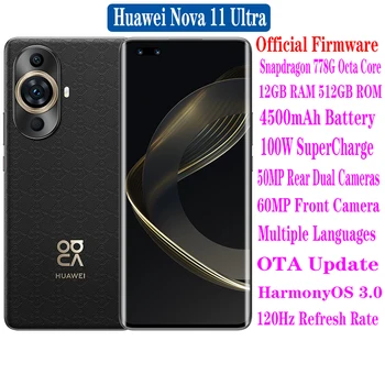 Оригинальный Сотовый телефон Huawei Nova 11 Ultra 6,78 