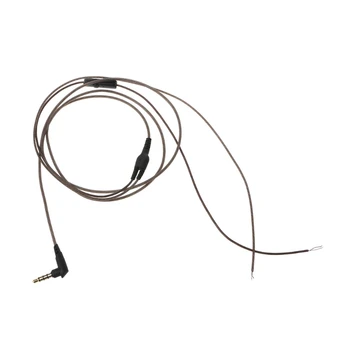 1,2 м С микрофоном Кабель для наушников DIY Высококачественный Сменный кабель Провод для ремонта Обновление наушников Наушники с микрофоном