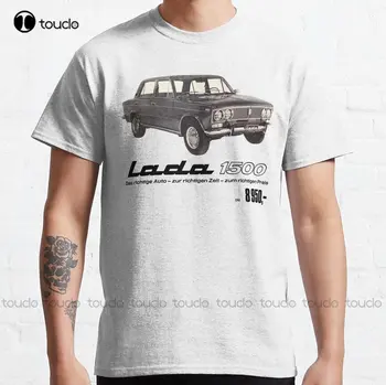 Классическая футболка Lada 1500 На заказ, футболки с цифровой печатью для подростков, футболки с забавным искусством, Уличная одежда, Футболка с рисунком на заказ, подарок