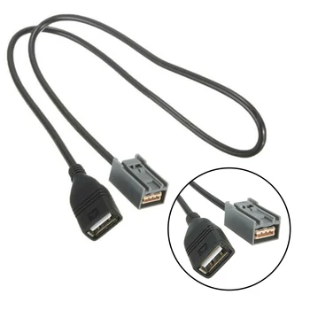 AUX USB Женский кабель-адаптер Порт USB2.0 Для Honda Для Civic Для Jazz (2008-2013) Для CR-V Для Accord Для Odyssey (2009-2013)