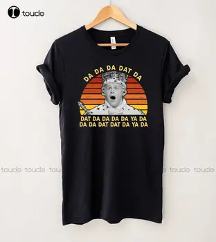 Винтажная футболка Da Da Da Dat Da King George Retro Sunset, рубашка Поклонников Александра гамильтона, студенческие рубашки На Заказ, Подарок Xs-5Xl