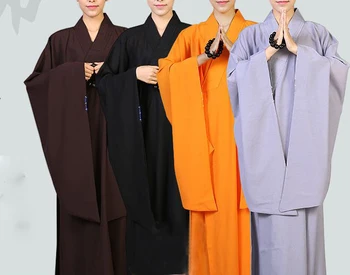 унисекс буддийский халат шаолиньского монаха буддизм дзен кунг-фу одежда Хайцин лайя униформа для медитации