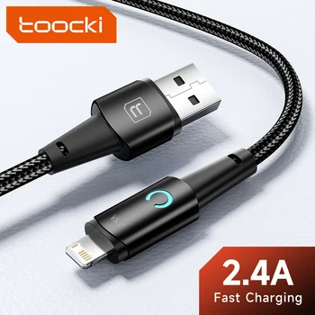 Toocki2.4 A Быстрая Зарядка USB Кабель Для iPhone 14 13 12 11 Pro Max XR Быстрая Зарядка Провод Для iPhone Зарядное Устройство Кабель Для Зарядки Шнур