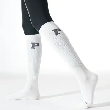 1 пара спортивных носков, моющихся, не скользящих, защита для ног, женские длинные носки для бега до икр, средние чулки на зиму