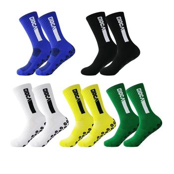 Унисекс Нескользящие спортивные футбольные носки, дышащие удобные спортивные футбольные / баскетбольные / хоккейные спортивные носки с резиновой точкой