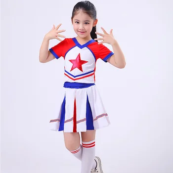 Детский уличный танец, детский хип-хоп для девочек, форма болельщицы, танцевальные костюмы для школьниц, детский спортивный костюм для соревнований на сцене