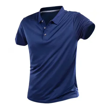 Рубашка для гольфа, Летние рубашки-поло, Быстросохнущие Поло, Функциональная футболка с дышащим отворотом, короткими рукавами, Спорт на открытом воздухе