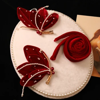 Модные бабочки, заколки, повязка на голову, инструменты для укладки волос своими руками, подарок на День Святого Валентина