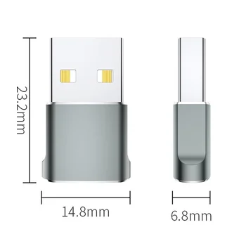Переходник USB от штекера к разъему TYPE-C TYPE-C к разъему USB2.0 Кабель для передачи данных мобильного телефона, кабель для зарядки, адаптер