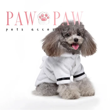 Банный халат PAW PAW для собак, халат для сна для щенков, фланелевые гостиничные халаты, товары для домашних животных, товары для кошек, ткань для костюмов собак, Теплое удобное полотенце