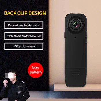 Мини-камера ночного видения A18 1080P HD Видеокамера Bodycam Видеомагнитофон Наблюдение за спортивными встречами Беспроводной монитор Cam