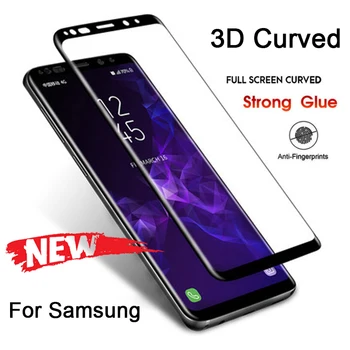 3D Жесткий Экран Телефона Защитная Пленка Стекло для Samsung S10 9H HD Закаленное Закаленное Стекло для Samsung Galaxy S8 S9 Plus Note 8 9