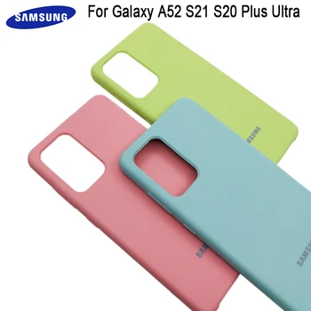 Samsung Galaxy A52 S20FE Note 20 Шелковистый Жидкий Силиконовый чехол Мягкая На Ощупь Задняя Защитная крышка Galaxy S21 S20 Plus Ultra + Shell