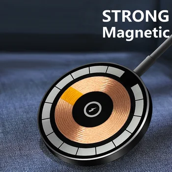 15 Вт Быстрое Магнитное Беспроводное Зарядное Устройство Macsafe для iPhone 14 13 12 Pro Max Mini Induction Mac Safe Быстрая Зарядная Док-Станция