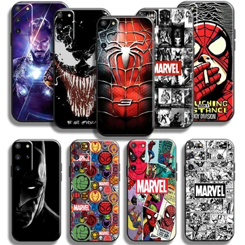 Marvel Avengers Чехол Для Телефона Samsung Galaxy S20 S21 S22 FE Ultra 5G S22 S21 S20 S10 10E S9 Plus Черный Мягкий Силиконовый Чехол