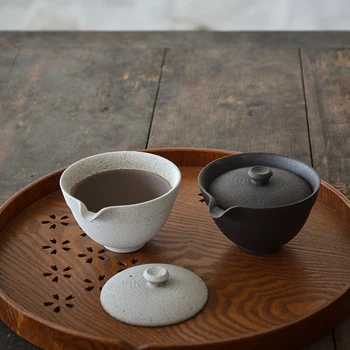 керамические чайники gaiwan, китайский чайник кунг-фу, посуда для напитков 100 мл