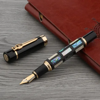jinhao golden Clip кусочки раковины улитки классическая офисная перьевая ручка среднего размера