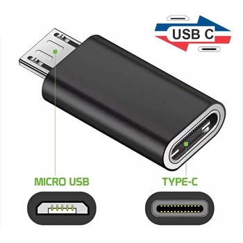 1-6 шт. Разъем адаптера USB Type C для подключения к Micro USB-разъему TypeC USB Зарядное устройство OTG адаптер для Mi Huawei Конвертер телефонов Android