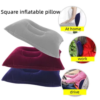 Надувные подушки на открытом воздухе, сверхлегкая подушка для сна из ПВХ, нейлона, для путешествий, для спальни, для пеших прогулок, для пляжа, для автомобиля, для самолета, для подголовника