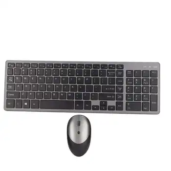 Компьютерная клавиатура и мышь Беспроводная клавиатура и мышь 102 клавиши USB Перезаряжаемые ультратонкие клавиши для ПК