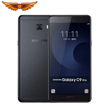 Samsung Galaxy C9 Pro Оригинал Разблокирован 6,0 Дюймов 6 ГБ оперативной ПАМЯТИ 64 ГБ оперативной памяти LTE 4G 16.0MP Камера Восьмиядерный смартфон Android 6.0 емкостью 4000 мАч