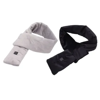 Грелка для шеи шарф с подогревом Удобный для кожи USB 3 передачи от 25 ℃ до 45 ℃ Моющееся углеродное волокно для охоты
