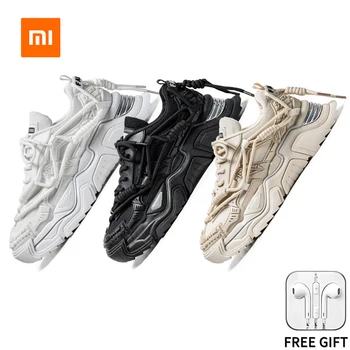 Повседневные кроссовки Xiaomi Youpin для мужчин, обувь на весну и осень, дышащая износостойкая обувь для мужчин, сбрасывающий пластик
