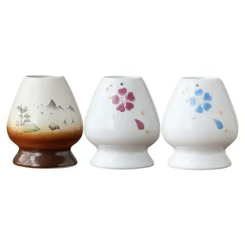 Подставка для чаши матча ручной работы Керамический держатель для венчика для традиционной японской чайной церемонии Аксессуары для чайного сервиза
