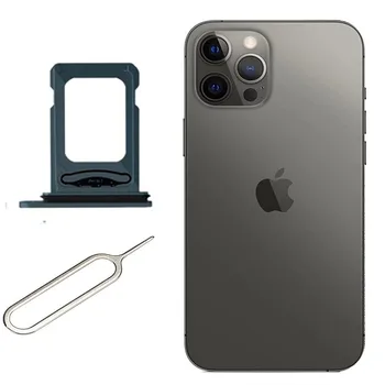 Замена держателя лотка для слотов для двух SIM-карт, совместимого с iPhone12Pro Max 2021- вкл. Резиновая прокладка и вывод Sim-карты Могут вытравливать IMEI