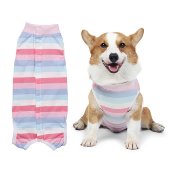 Удобная одежда для собак, костюм для стерилизации четвероногих домашних животных, домашняя одежда для собак малого и среднего размера, плюшевая собака корги