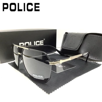 POLICE Новые Роскошные Мужские Поляризованные Солнцезащитные очки 2022 года Солнцезащитные очки для вождения Для мужчин И женщин, Брендовый Дизайнерский Мужской Винтажный Черный Pilot UV40