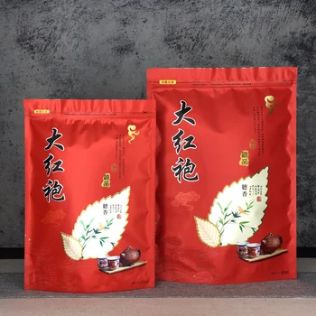 250 г /500 г Китайский чайный сервиз Big Red Robe на молнии, пакеты Wuyi Da Hong Pao, пригодные для вторичной переработки, герметизирующие упаковочный пакет