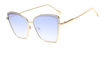Женские винтажные солнцезащитные очки Woman Fashion Cat Eye Роскошные солнцезащитные очки Classic Shopping Lady Black Oculos De Sol UV400 Case
