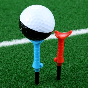 9 Шт 80 мм Пластиковые тройники для гольфа, учебные пособия для гольфистов, Аксессуар для тренера, Дизайн с треугольным наклоном, Гвозди для мяча для гольфа с низким сопротивлением, направляющие гвозди для гольфа