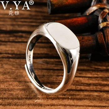 V.YA Серебряные кольца 925 пробы Для женщин, Винтажные Свадебные Аксессуары, Открытые Регулируемые кольца в стиле ретро для новых модных ювелирных изделий 2022 года