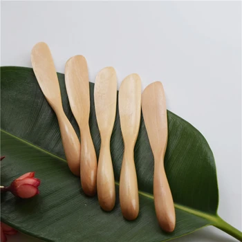 Кухонные ножи из натурального дерева, деревянный нож для масла, нож для варенья, толстая ручка, форма для подачи масла для завтрака с сыром