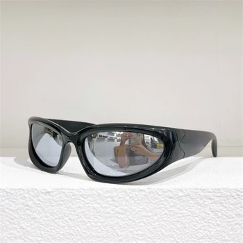 Новые ацетатные солнцезащитные очки овальной формы в европейском и американском стиле, женские трендовые уличные очки для мужчин, линзы BB0157S
