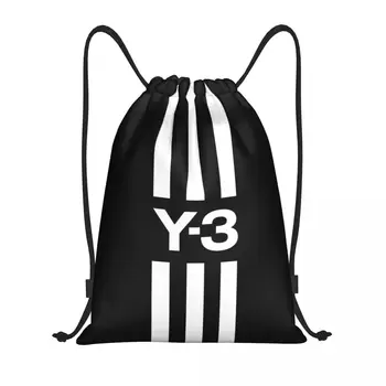 Изготовленная на заказ сумка на шнурке Yohji Yamamoto для покупок, рюкзаки для йоги, мужская женская спортивная сумка для спортзала