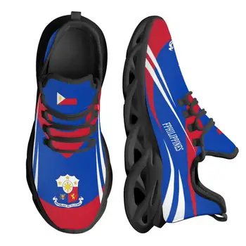 Синий флаг Филиппин, Дизайн Национальной эмблемы, Легкая Дышащая Баскетбольная обувь на платформе из трикотажных ниток