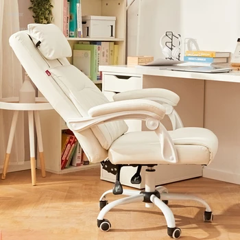 Легкие Роскошные офисные кресла с откидной спинкой, Офисная мебель, Удобное компьютерное кресло, диван для босса, Эргономичное кресло для домашних игр