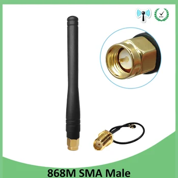 GRANDWISDOM 868 МГц антенна 3dbi sma мужской 915 МГц модуль lora antene lorawan ipex 1 SMA женский удлинитель с косичкой