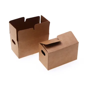 2ШТ Миниатюрная Экспресс-коробка Масштабная модель украшений Кукольный домик Мини-имитационная картонная модель DIY Home Decor Crafts