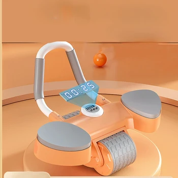 Брюшное колесо с автоматическим отскоком Брюшное колесо Без звука Инструмент для выравнивания живота Брюшное колесо Мужские тренажеры для домашнего фитнеса