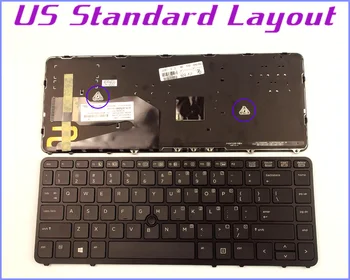 Новая клавиатура с американской Раскладкой для Ноутбука HP ZBOOK 14 736654001 731179-001 736654-001 730794-001 С Рамкой Указателя с подсветкой