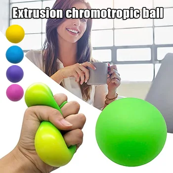 60-миллиметровые шарики для снятия стресса для детей и взрослых, меняющие цвет, устойчивые к разрыву, нетоксичные, не содержащие бисфенола А, мягкие эластичные игрушки M2