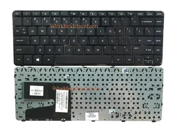 Оригинальная Клавиатура ноутбука Reboto Черного цвета для HP Pavilion 14-F027CL 14-E014TU US Layout с Рамкой 716164-001 Фирменная Новинка