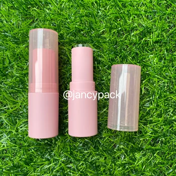 Розовый Пластиковый бальзам для губ, пустой флакон для многоразового использования, контейнер для бальзама для губ, тюбики для губ, сделай сам с образцом, флакон для макияжа, Пользовательский логотип