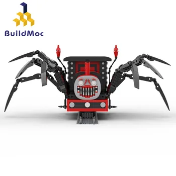 BuildMoc Choo-Choo Charles Набор Строительных Блоков Большого Размера Ужасы Игра Паук Поезд Фигурки Животных Кирпичи Игрушки Для Детского Подарка
